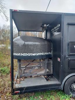 2017 Concession Nation Custom 28 Foot Pizza / Food Trailer w/ Built-In Wood Burning Pizza Oven