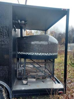2017 Concession Nation Custom 28 Foot Pizza / Food Trailer w/ Built-In Wood Burning Pizza Oven