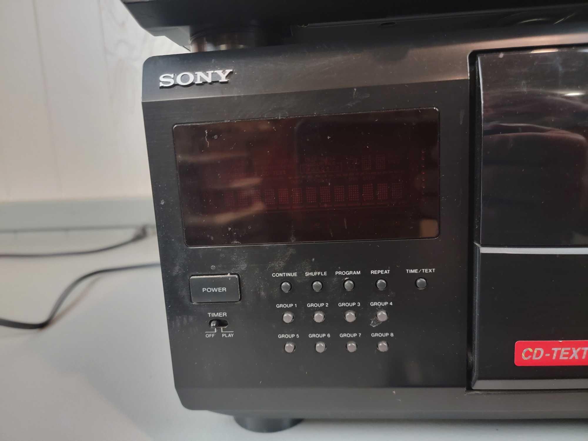 Sony Mega Storage CD Compact Disc Player CDP-CX250 + RCD-W5000