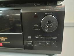 Sony Mega Storage CD Compact Disc Player CDP-CX250 + RCD-W5000