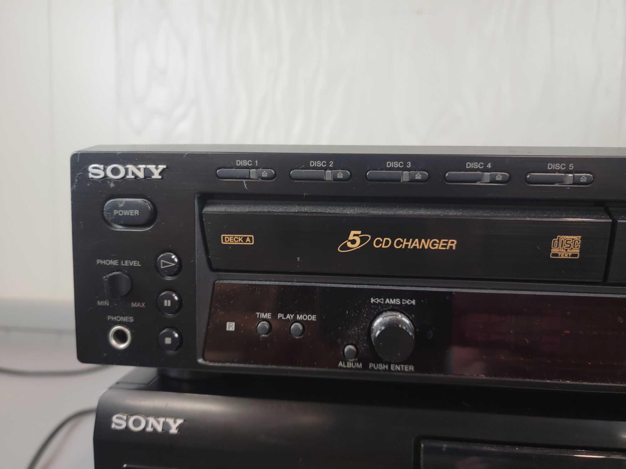 Sony Mega Storage CD Compact Disc Player CDP-CX250 + RCD-W5000