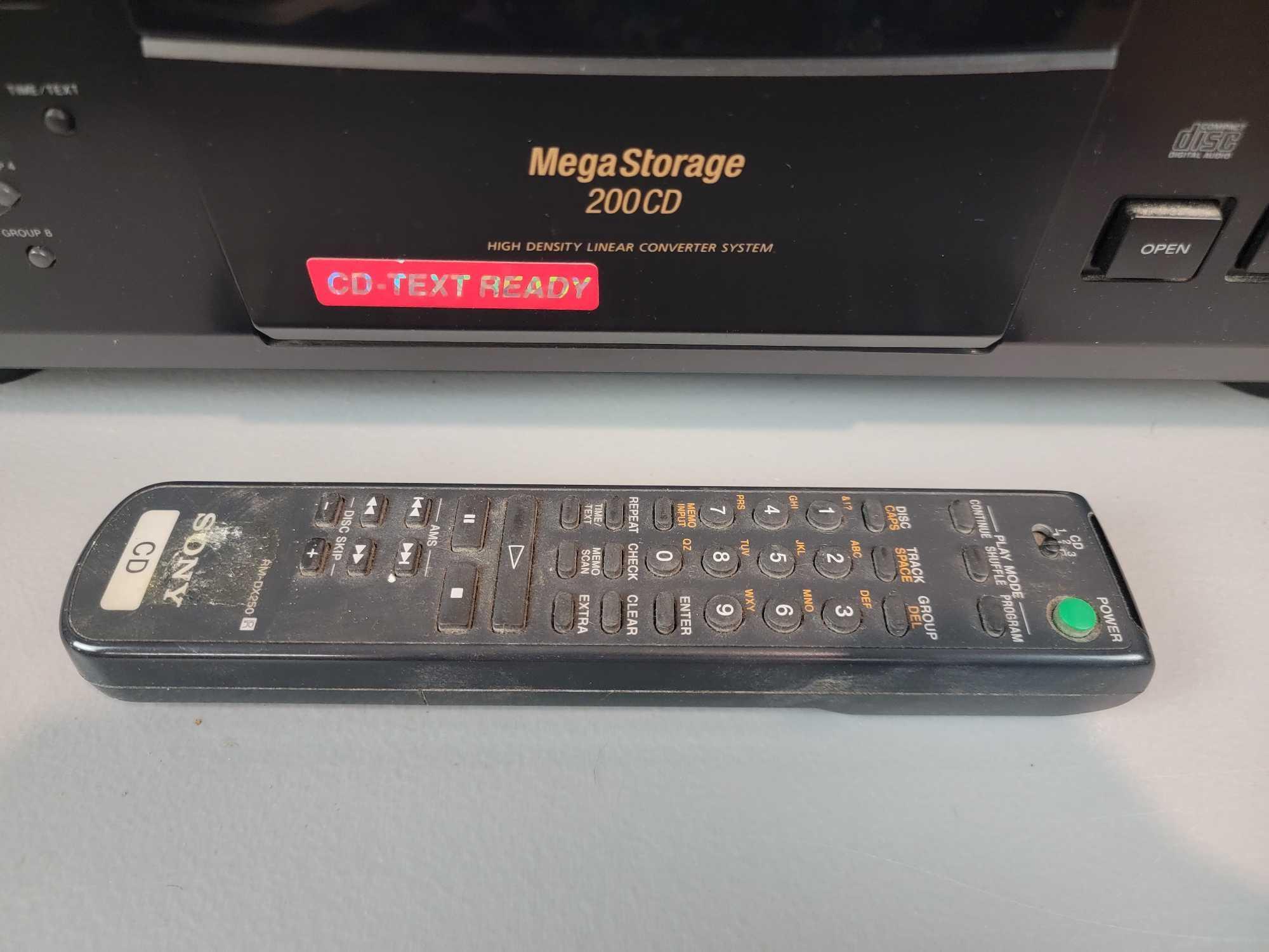 Sony Mega Storage CD Compact Disc Player CDP-CX250 + RCD-W5000
