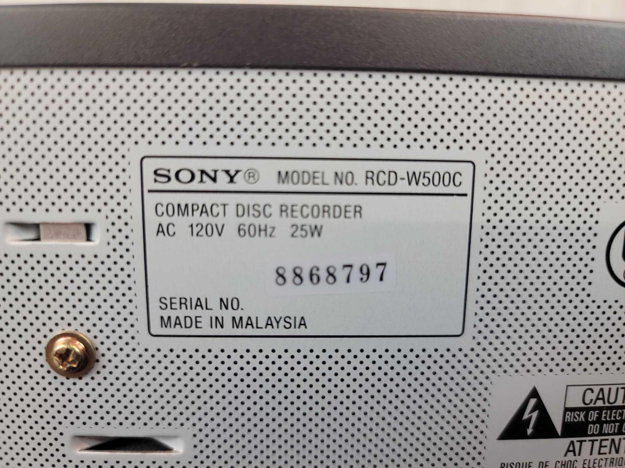 Sony Mega Storage CD Compact Disc Player CDP-CX250 + RCD-W5000