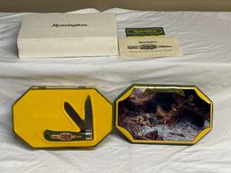 Remington Bullet knife with collector tin