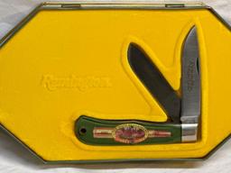 Remington Bullet knife with collector tin
