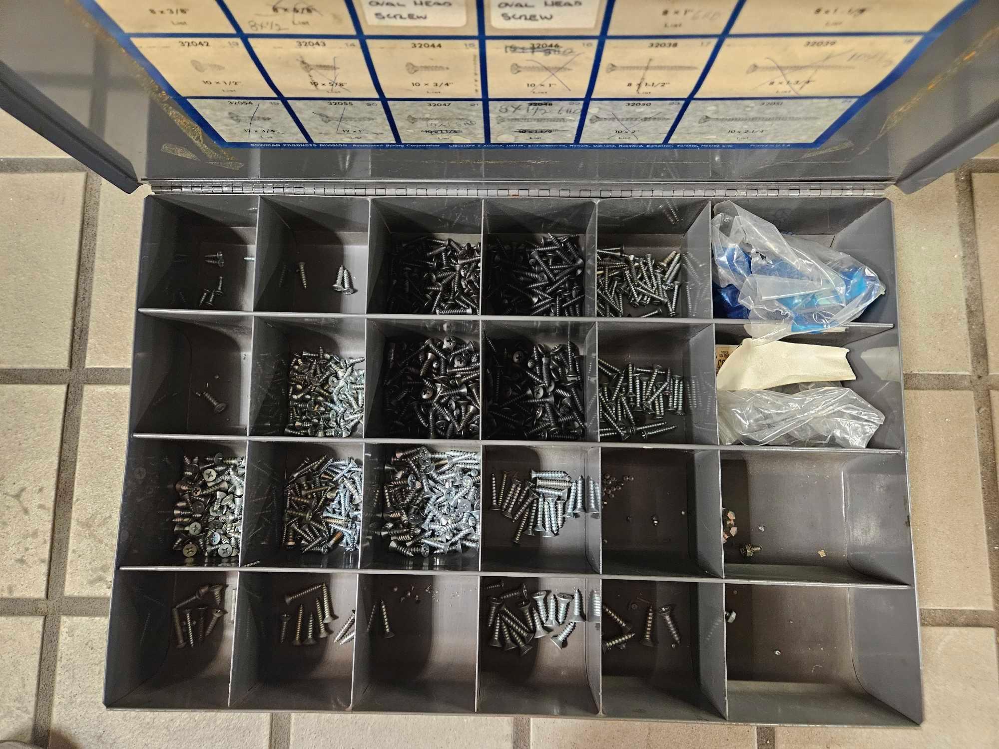 Partial Terminal Kits & Organizer Box w/ Contents - Screws, Electrical, & more