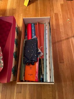 towels, mats, bows, wrapping paper, ect.