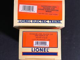 (4) Lionel Sante Fe Caboose and Chicagoland Railroad Club