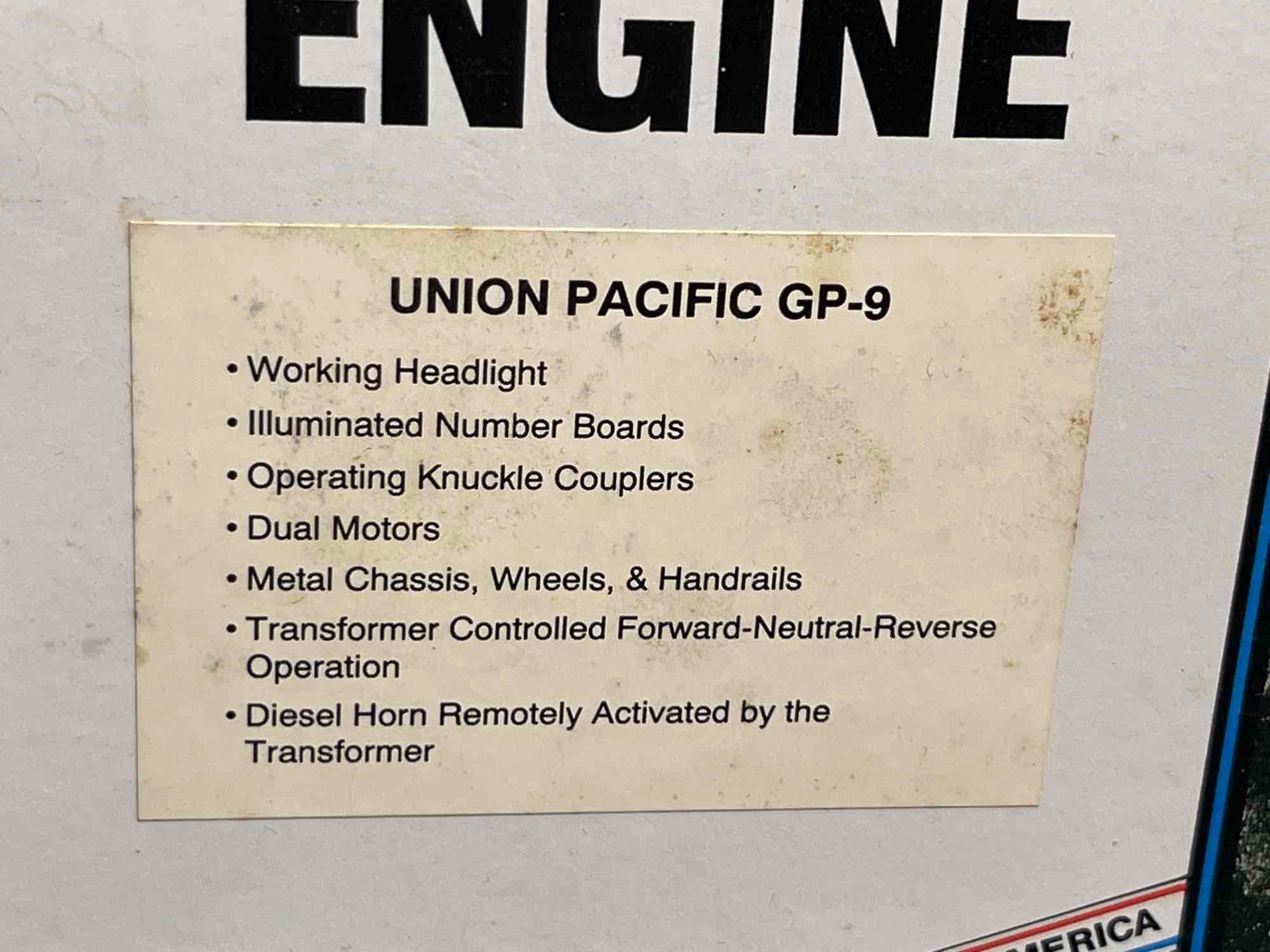 Lionel Union Pacific GP9 Diesel Engine