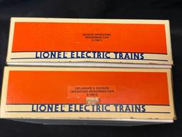 Lionel Monon Operating Brakeman Car and D&H Operating Brakeman Car