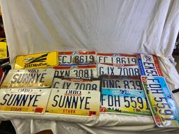 Assortment Of Ohio License Plates
