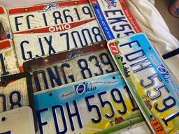 Assortment Of Ohio License Plates