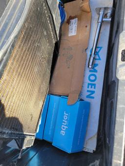 Radiator, fixtures, tarp