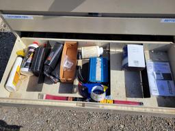 8 Drawer metal cabinet and contents