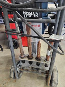 Bosch brute turbo jack hammer with cart