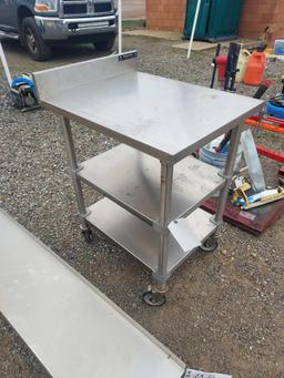 Wasserstrom stainless steel cart