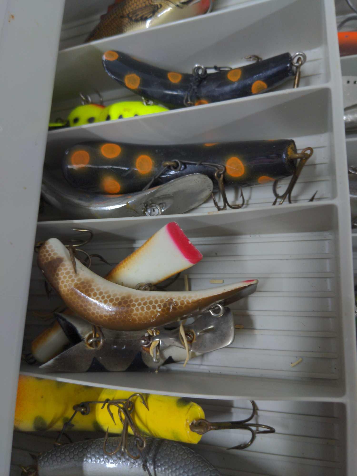 Huge Tackle Box full of Vintage fishing lures