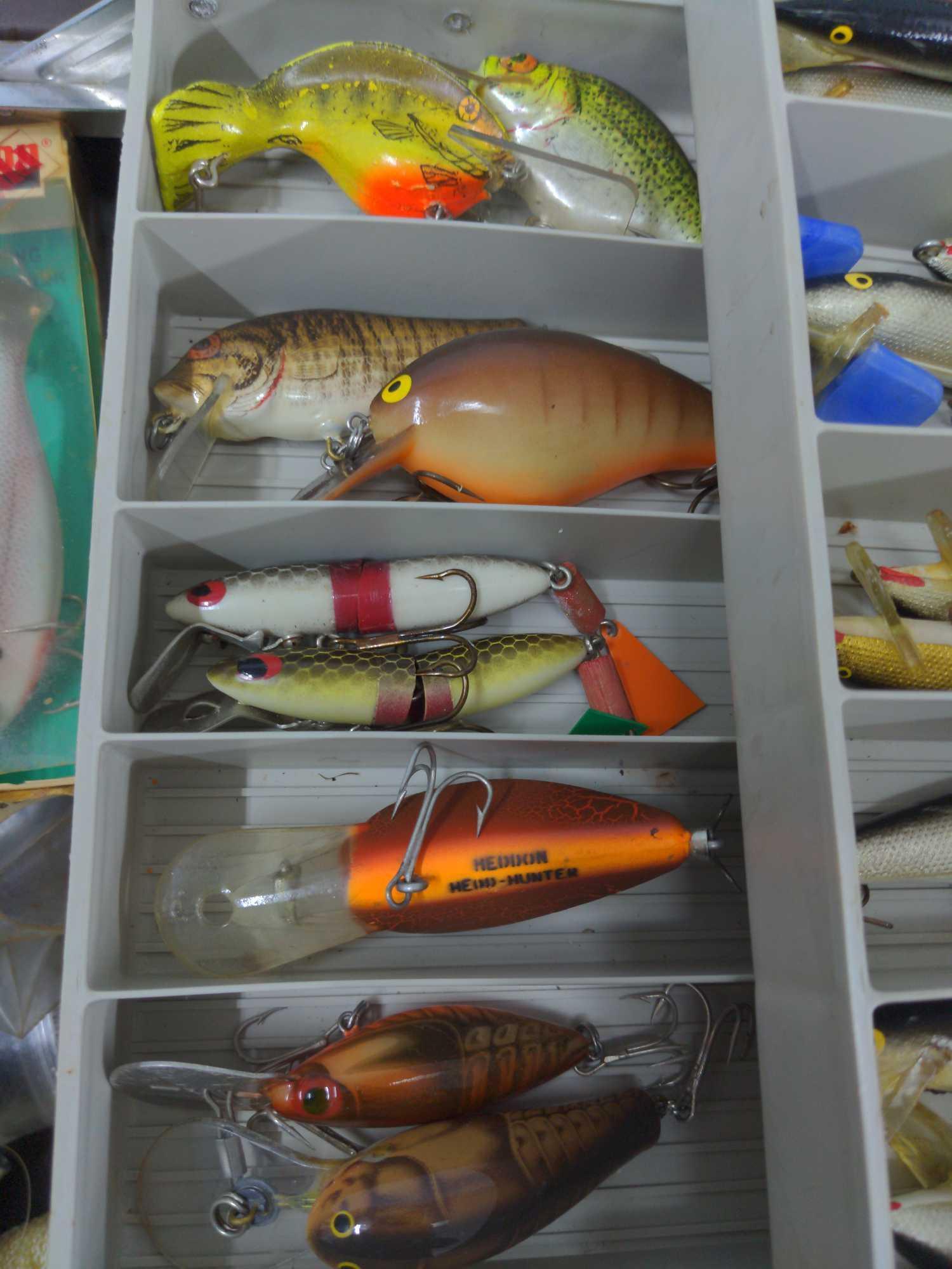 Huge Tackle Box full of Vintage fishing lures