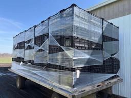 40 plastic produce bins on a pallet