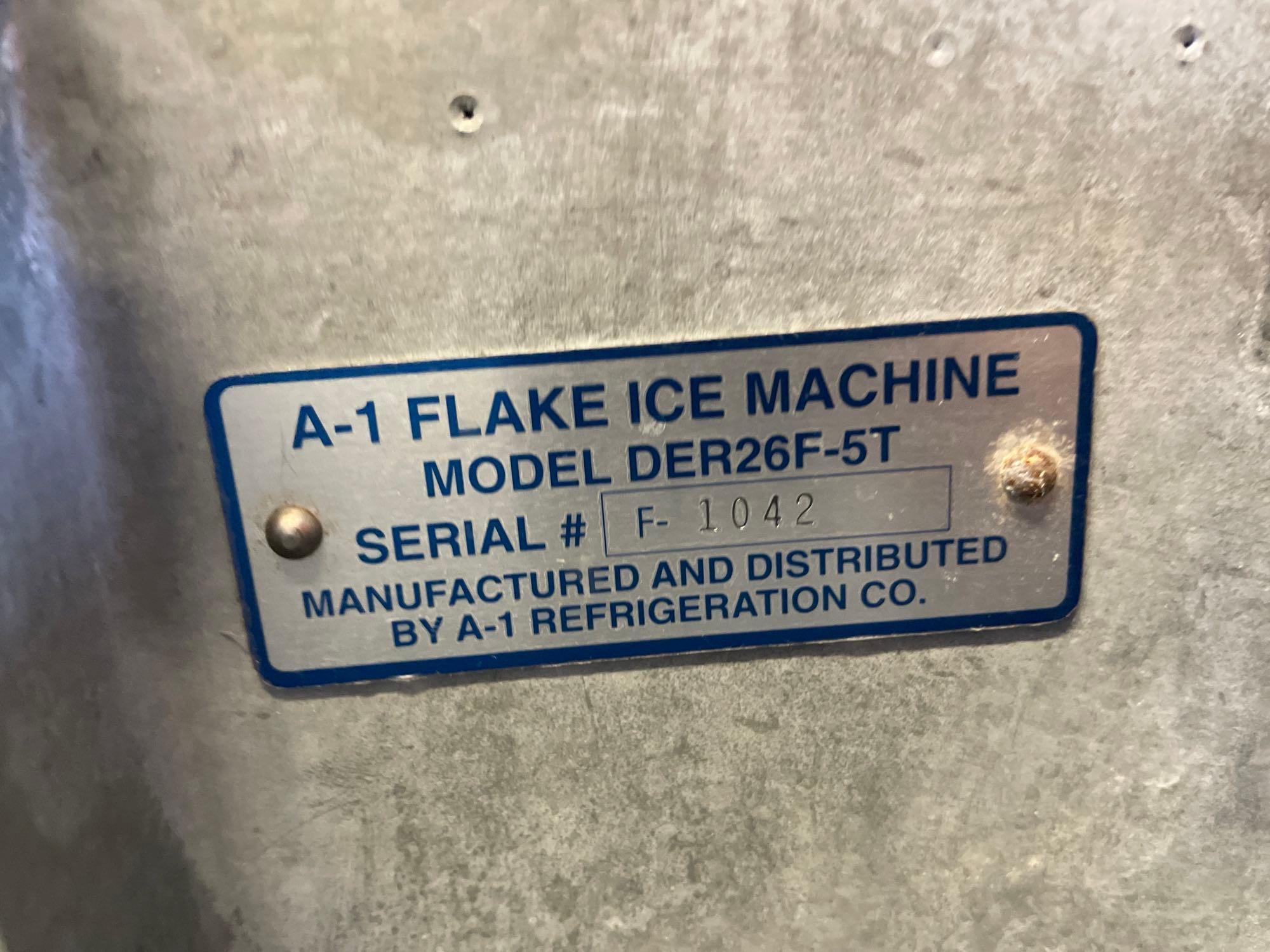 A1 flake ice machine, Model DER26F-5T, with Thermatrol compressor