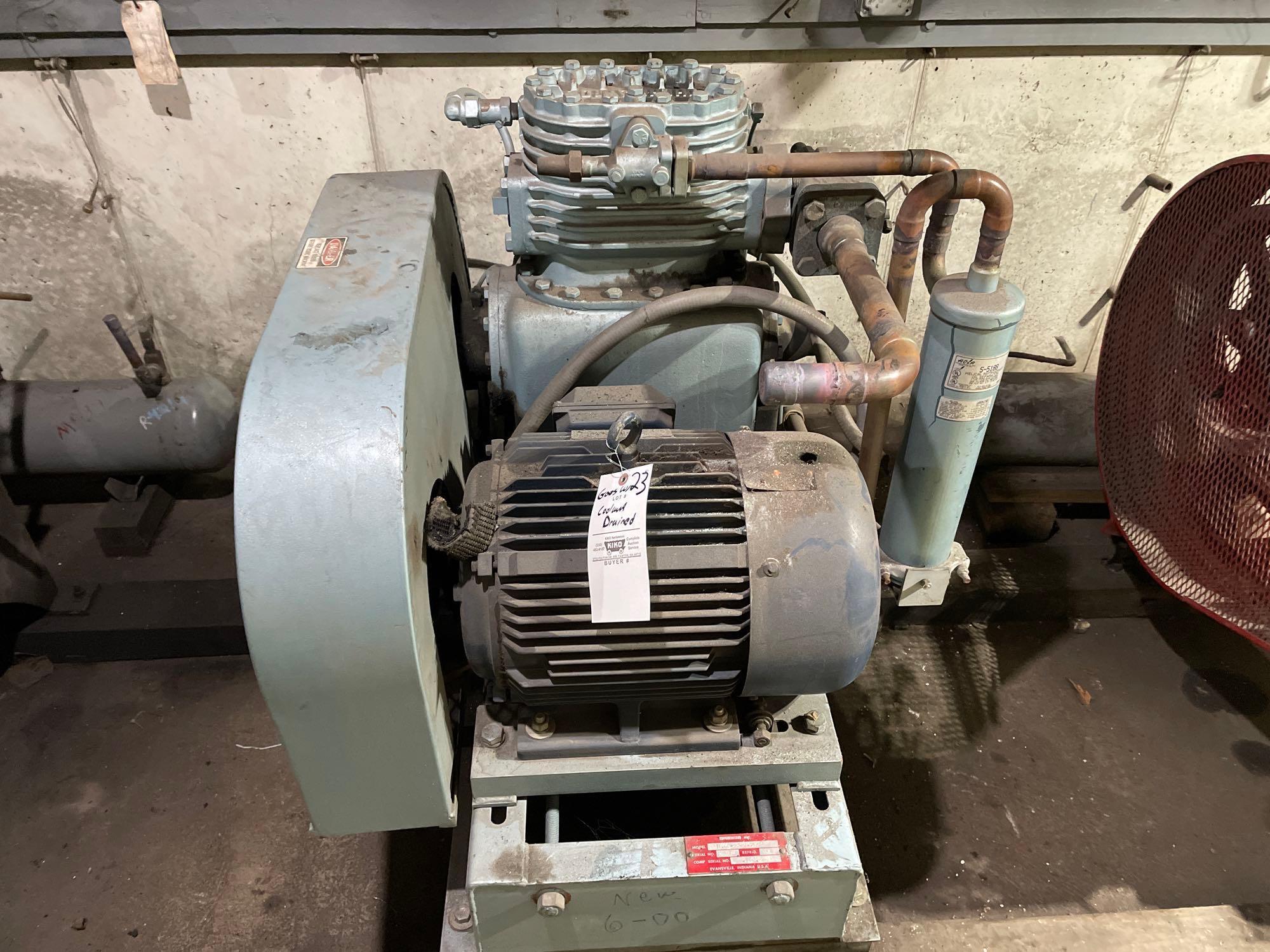 A1 flake ice machine, model DER26F-6T, with Grasso compressor