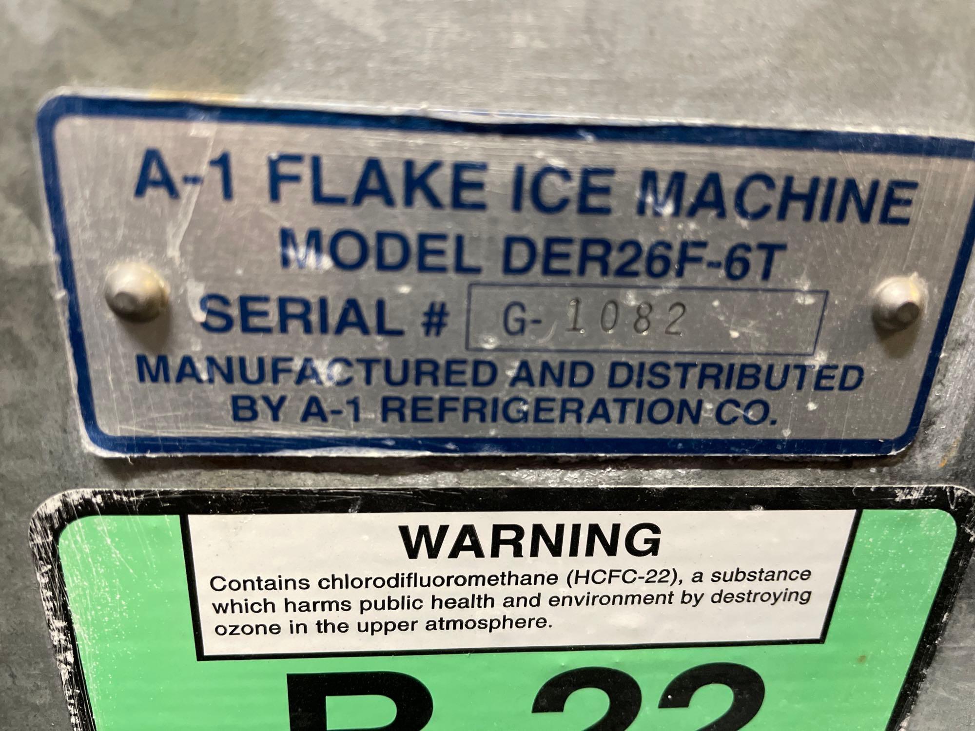 A1 flake ice machine, model DER26F-6T, with Grasso compressor