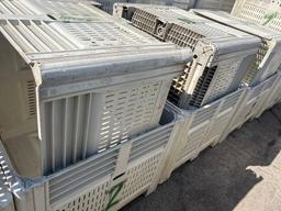 6 Plastic Pallet Bins