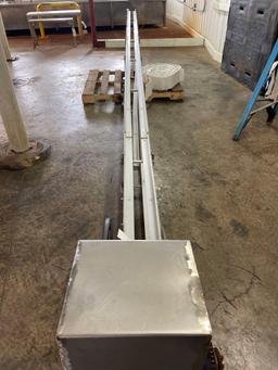 20+ ft Stainless steel and poly elevator, 6 in poly web
