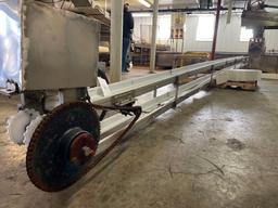 20+ ft Stainless steel and poly elevator, 6 in poly web