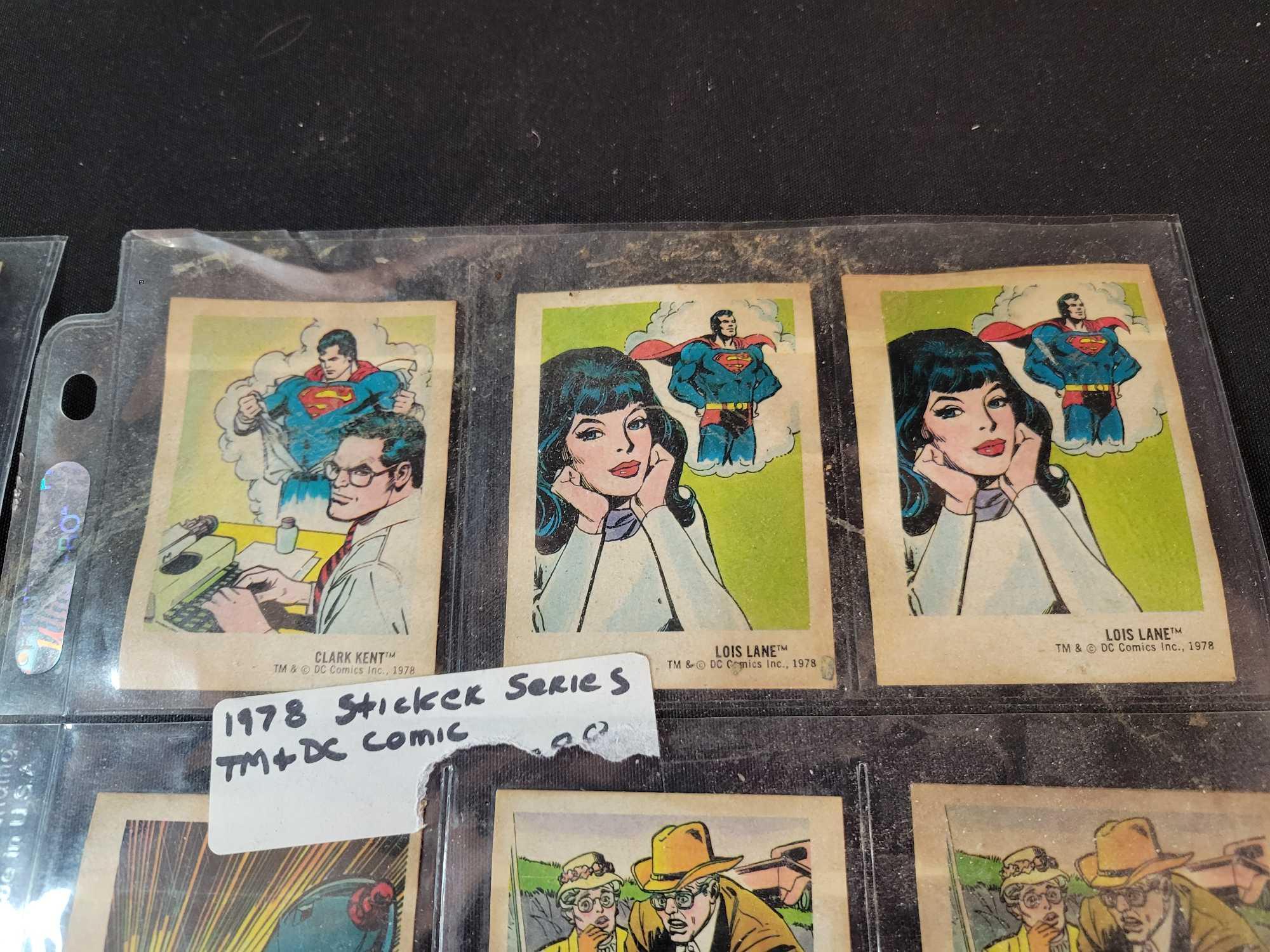 1978 DC Comics Superman sticker series set