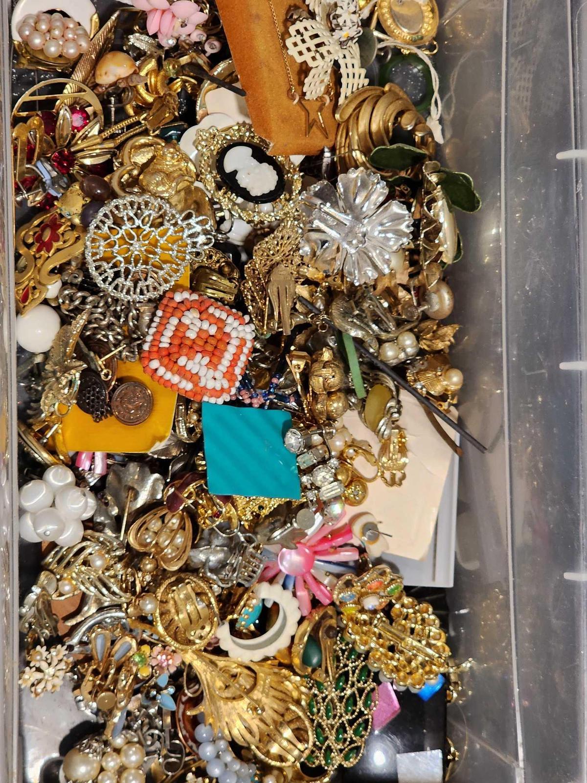 Costume Jewelry and Craft Box Lot