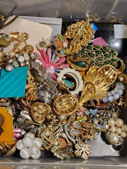 Costume Jewelry and Craft Box Lot