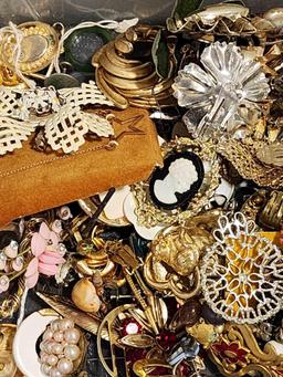 Costume Jewelry and Craft Box Lot