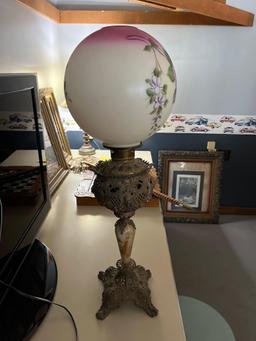 Victorian Oil Organ Lamp