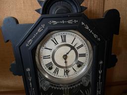 Key Wind Case Clock with Pendulum and Chime