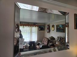 Large Wall Mirror & Religious Print