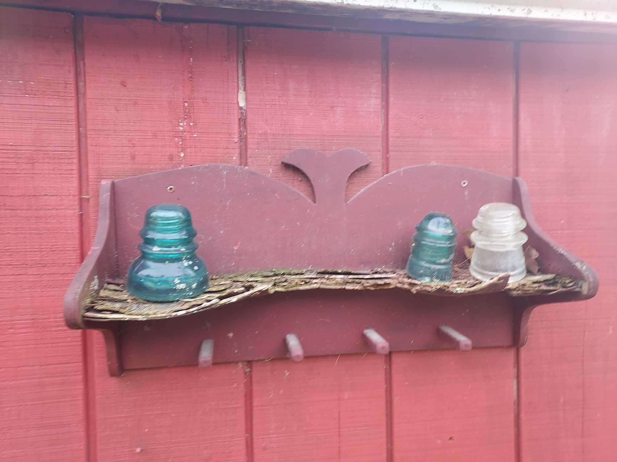 Contents Outside Shed - Galvinized Watering Cans, Buckets, Milk Can, Patio Table, & more
