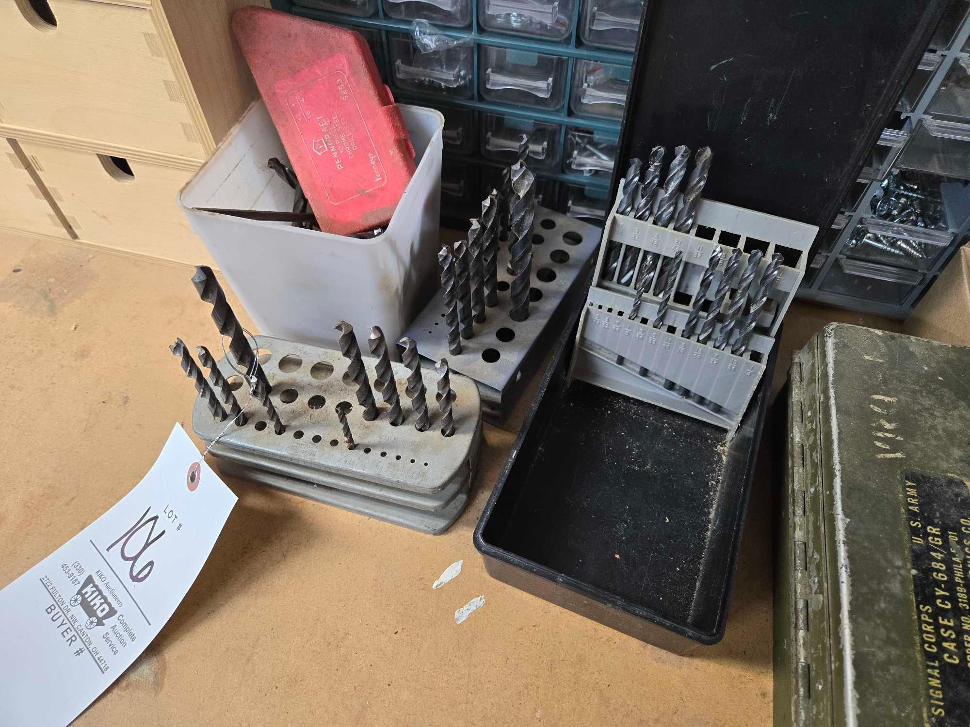 Assorted Forsner Drill Bits, Drill Bits, Organizers & Hardware