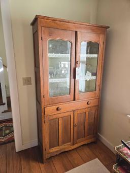 Antique Oak Pie Safe/ Cabinet