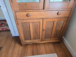 Antique Oak Pie Safe/ Cabinet