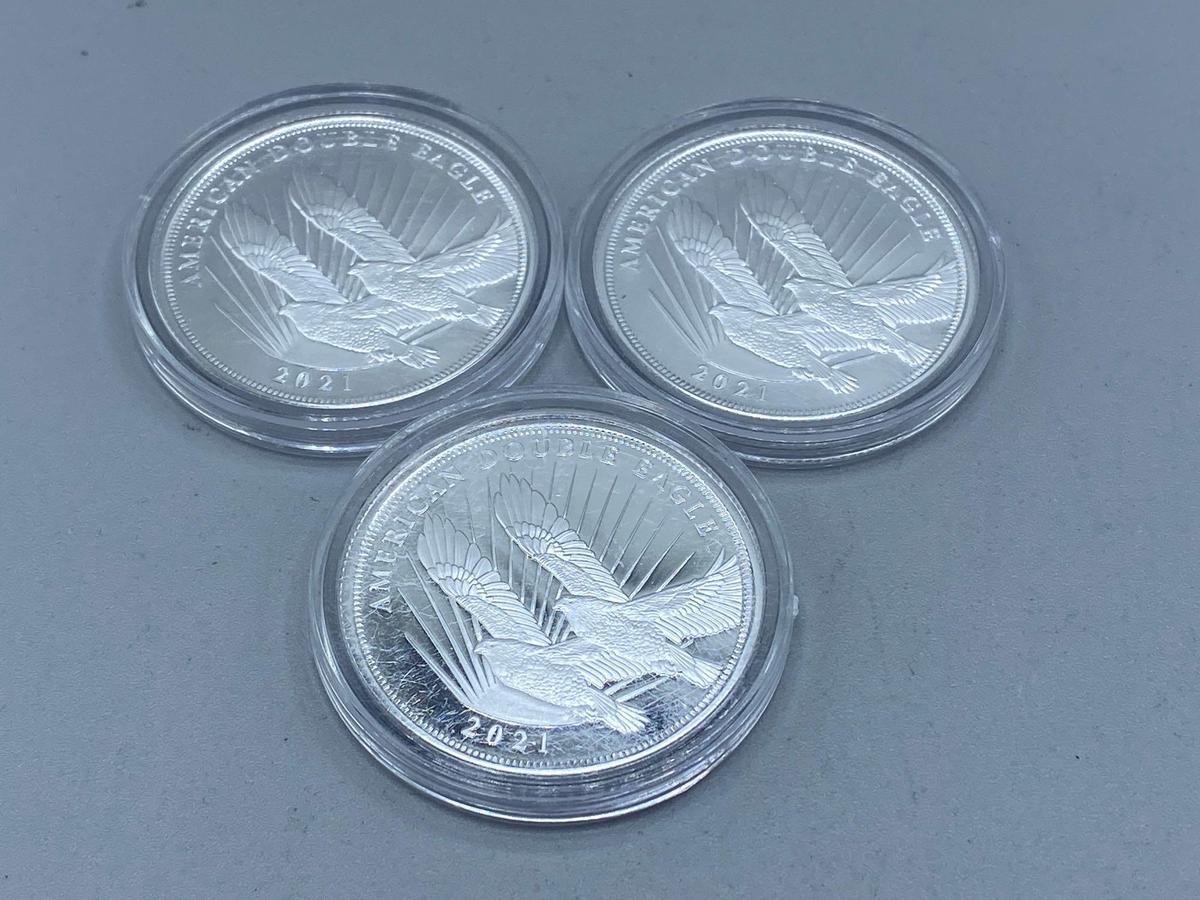 2021 1/2 ounce .999 Silver Rounds bid x 3