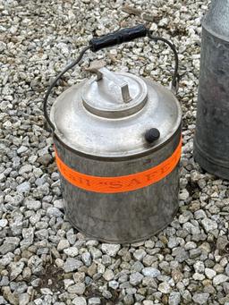 stainless steel can safety first, galvanized oil can