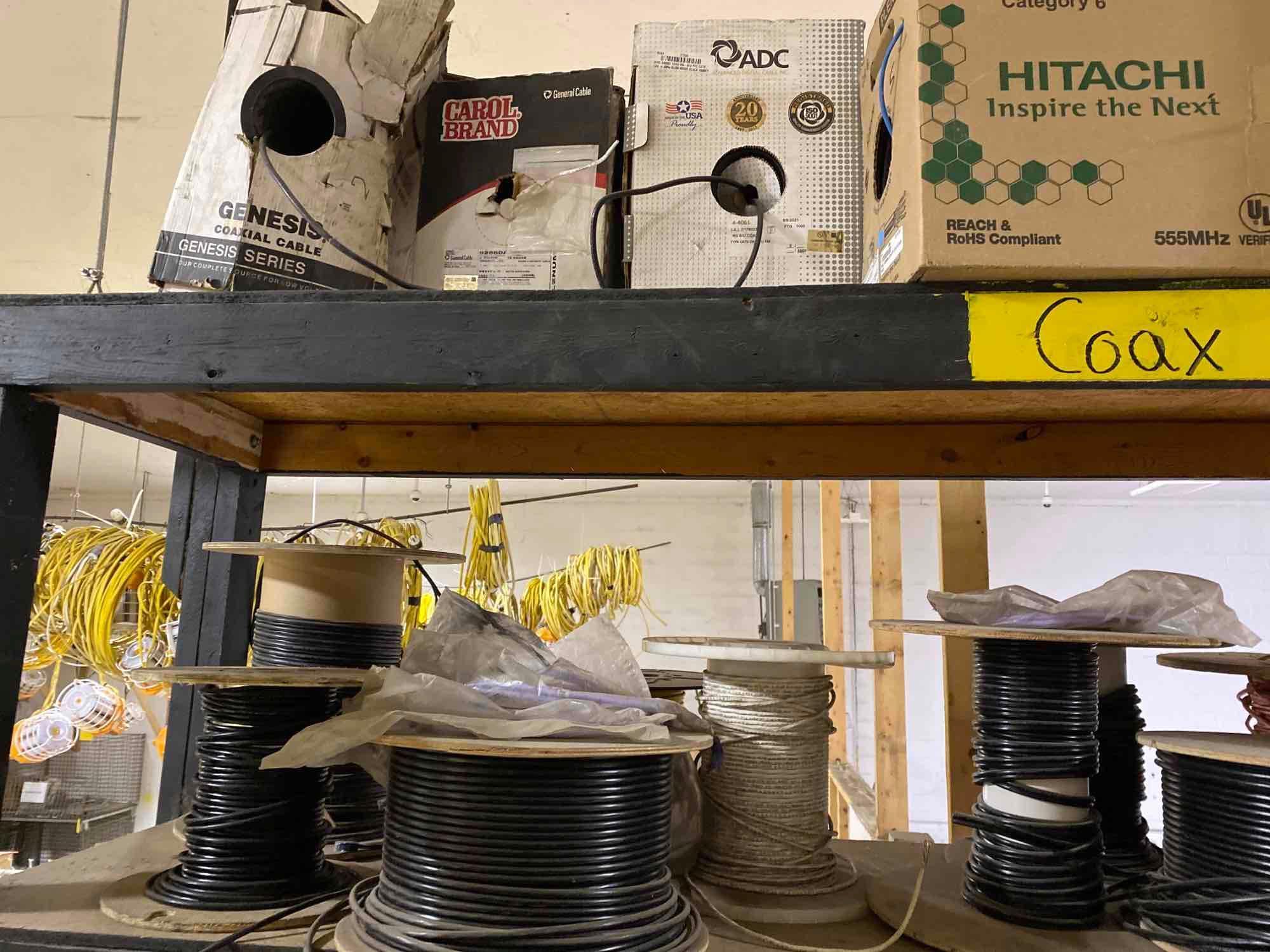 Huge Assortment Of Electrical Wire & Lights