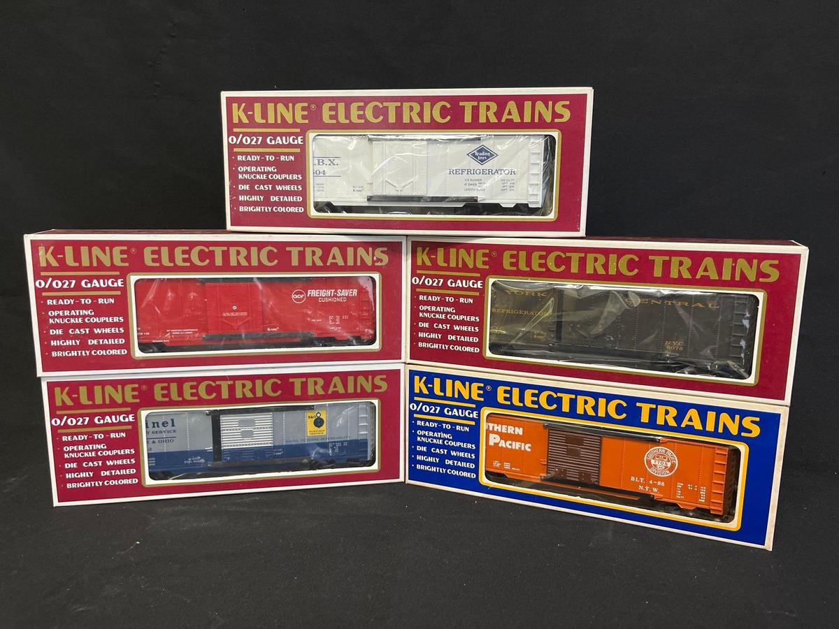(5) K Line Box Cars