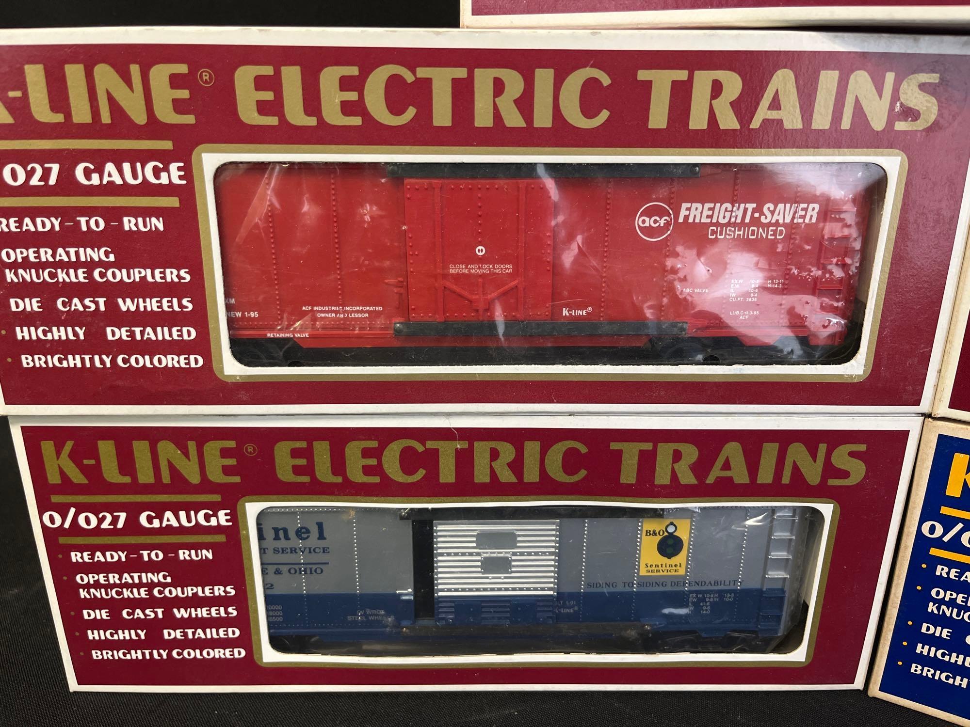 (5) K Line Box Cars
