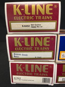(5) K Line Box Cars