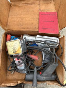 Simpson small engine analyzer, Weston voltage gage, Dwell Tech Tester