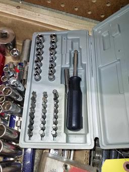 Large Assortment of Sockets & Ratchets