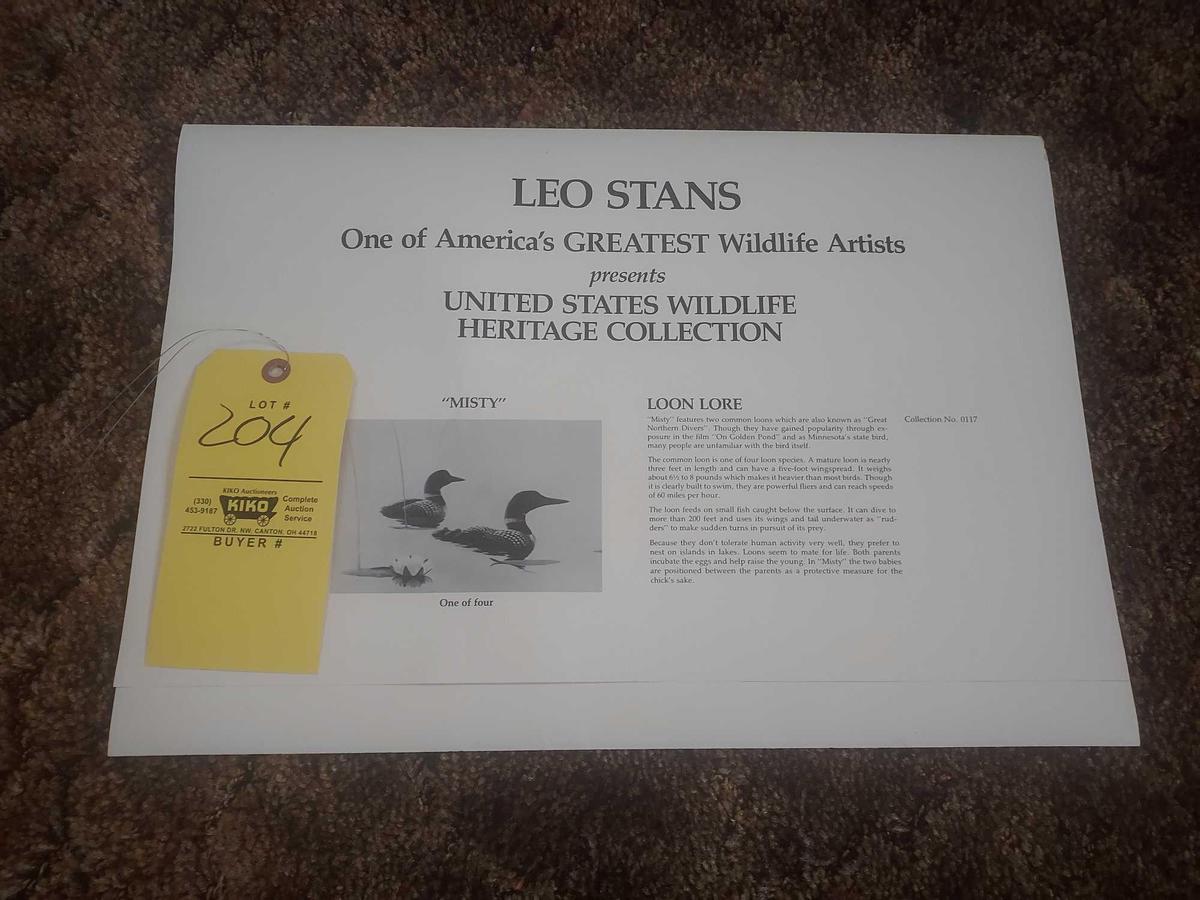 Leo Stans US Wildlife Heritage Collection Lithograph Set