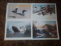 Leo Stans US Wildlife Heritage Collection Lithograph Set